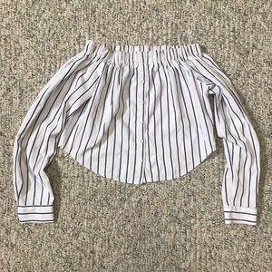 Off Shoulder Crop Top